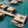 Modèle miniature de l'hôtel de la plage de Maldives